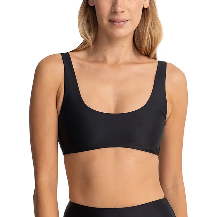 Rhythm Classic Crop Bikini Top - Women's Black