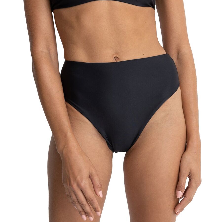 Rhythm Classic Hi Waist Bikini Bottom - Women's Black