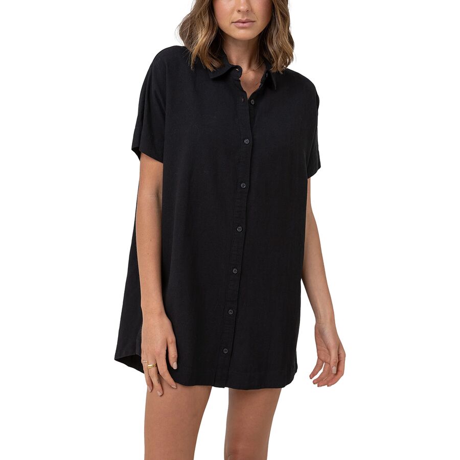 Rhythm Classic Shirt Dress - Women's Black