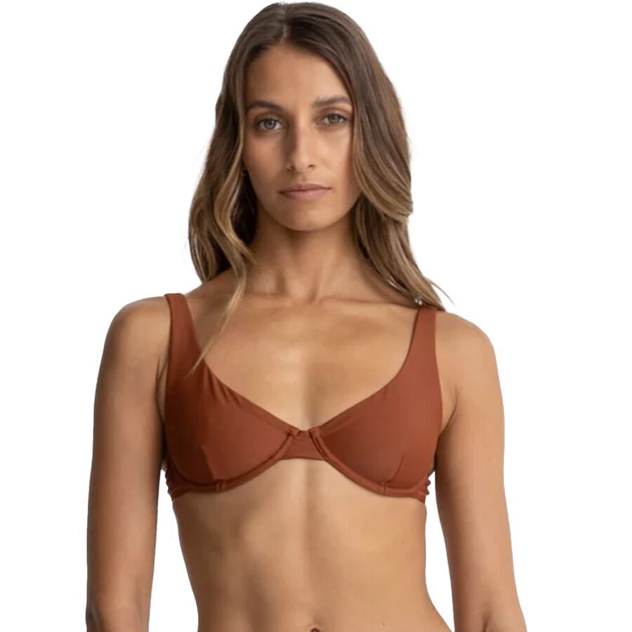 Rhythm Classic Underwire Bikini Top - Women's Rust