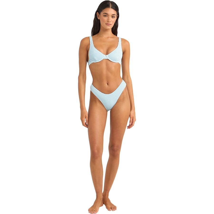 Rhythm Cove Stripe Holiday Bikini Bottom - Women's Blue