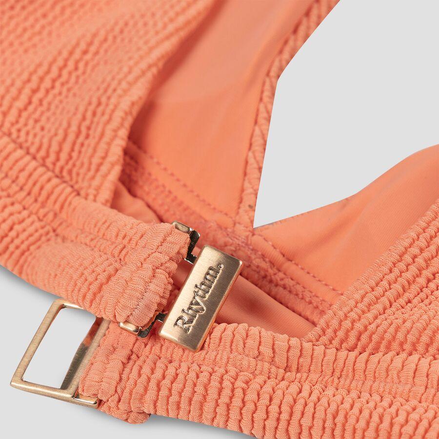 Rhythm Isla Rib Tall Bikini Top - Women's Peach