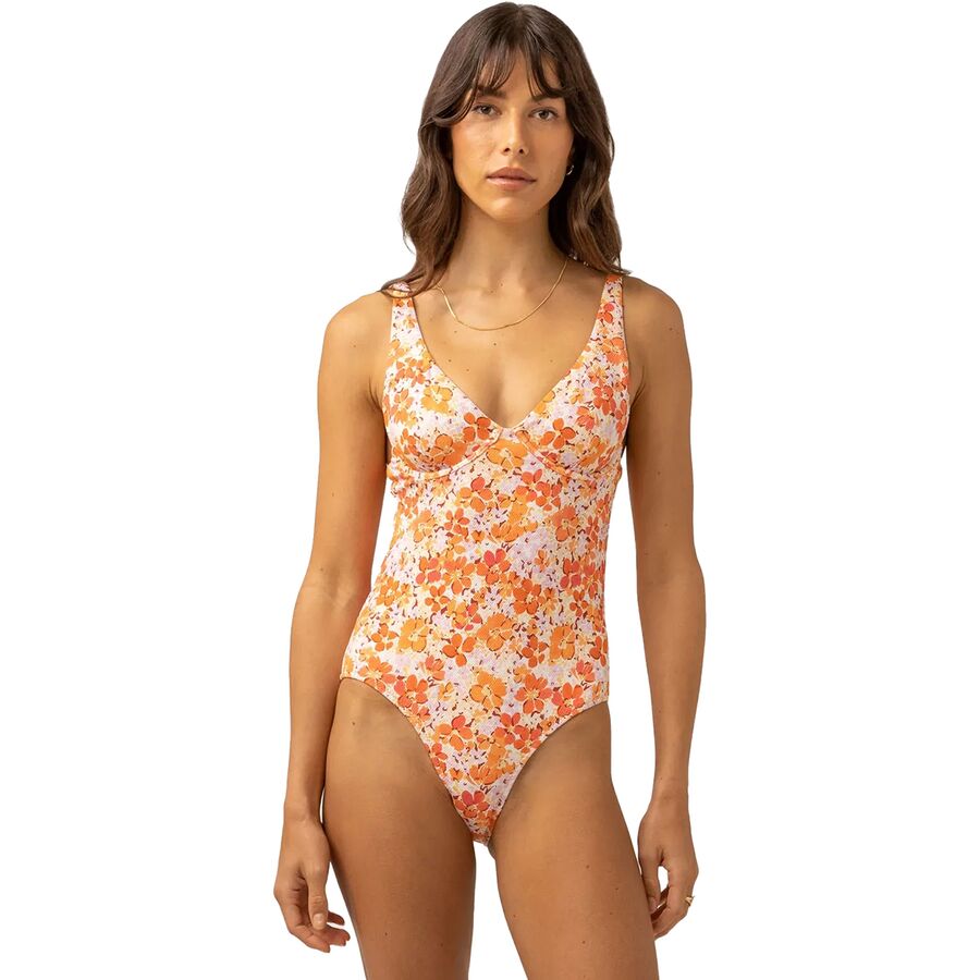 Rhythm Rosa Floral Underwire One Piece Swimsuit - Women's Pink