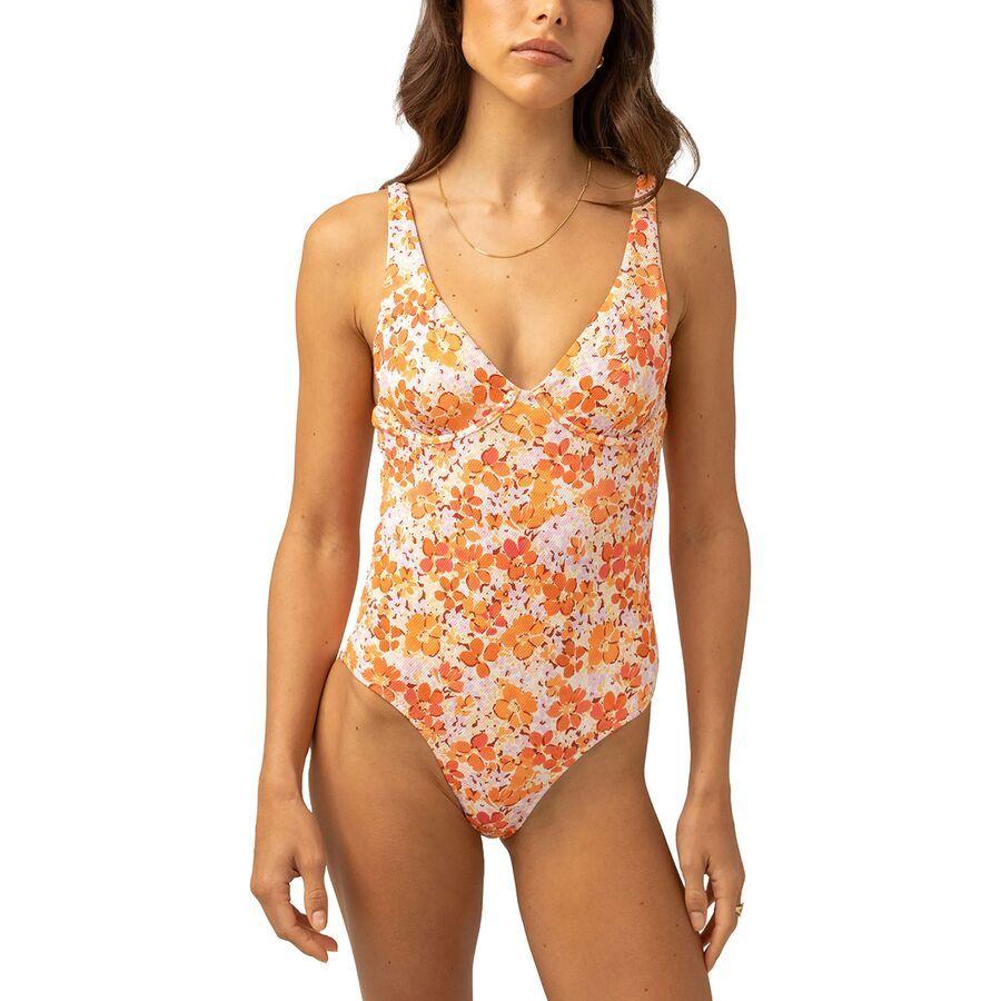 Rhythm Rosa Floral Underwire One Piece Swimsuit - Women's Pink