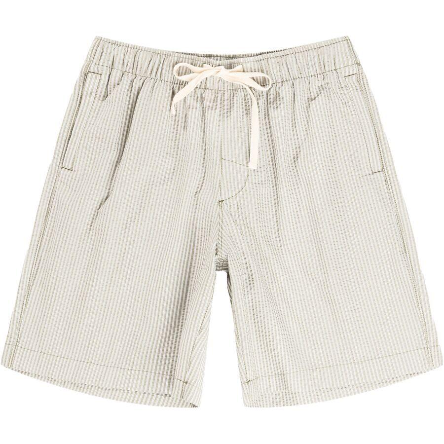 Rhythm Seersucker Stripe Jam Short - Men's Cream