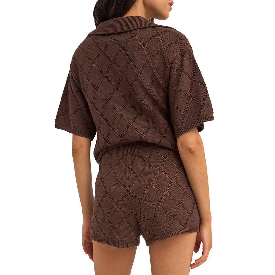 Rhythm Sunny Knit Beach Beach Shorts - Women's Chocolate