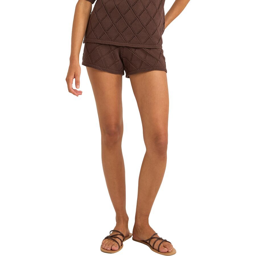 Rhythm Sunny Knit Beach Beach Shorts - Women's Chocolate