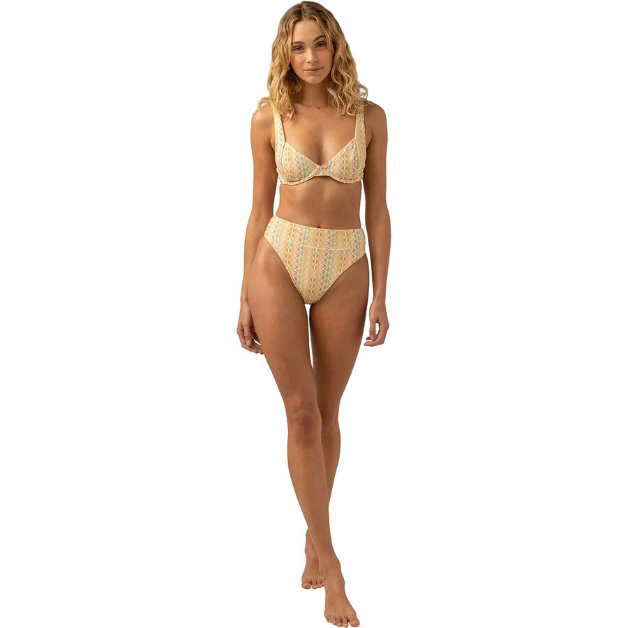 Rhythm Sunray Hi Hip Banded Pant - Women's Gold