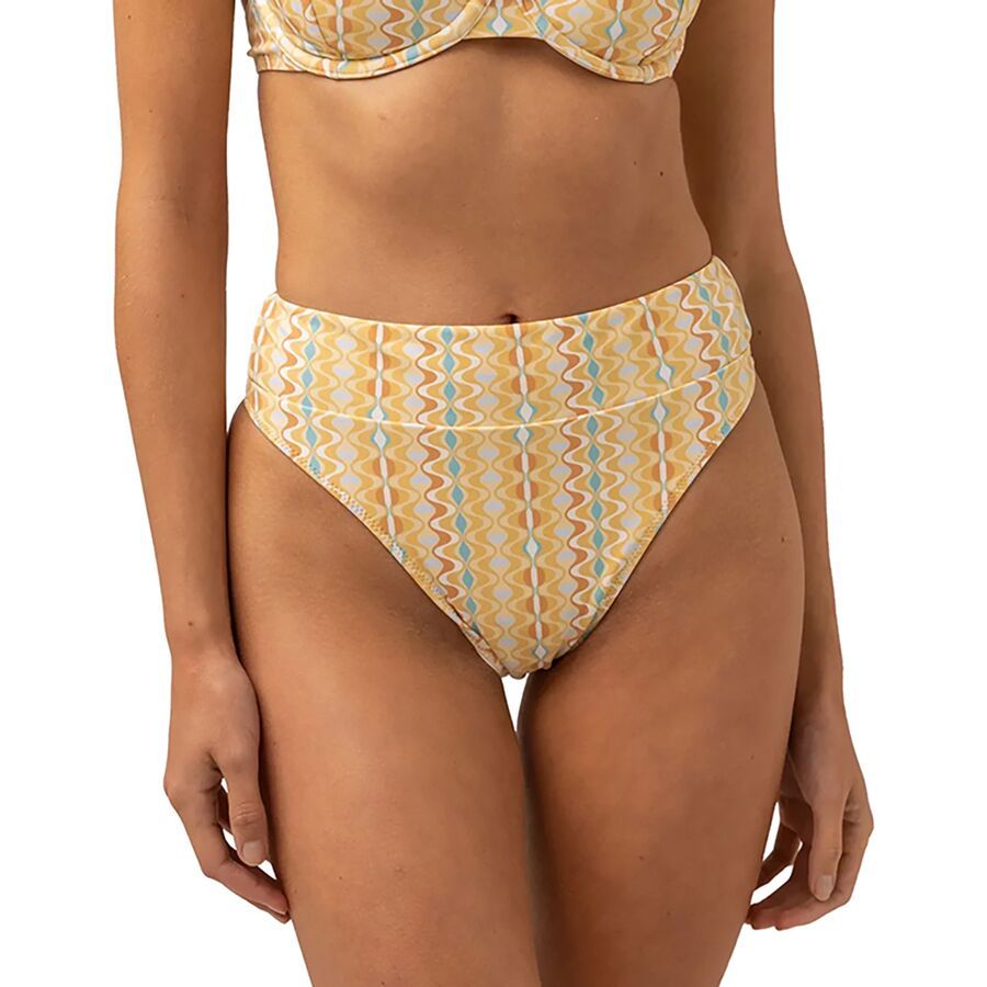 Rhythm Sunray Hi Hip Banded Pant - Women's Gold