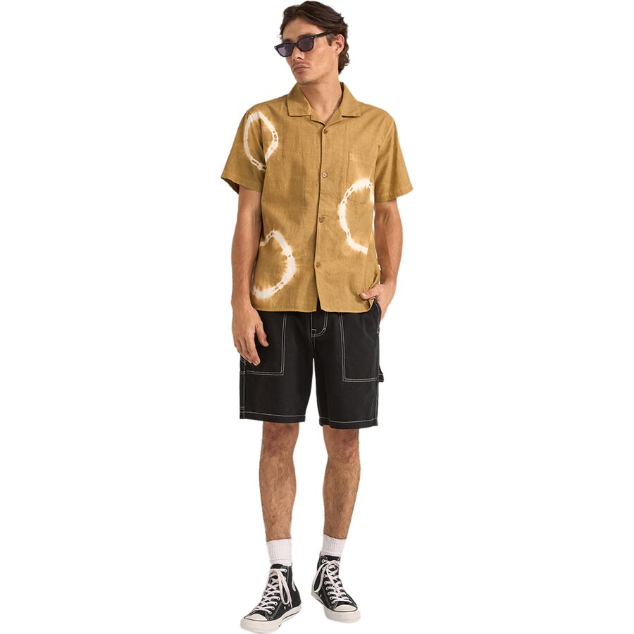 Rhythm Tie Dye Short-Sleeve Shirt - Men's Cedar