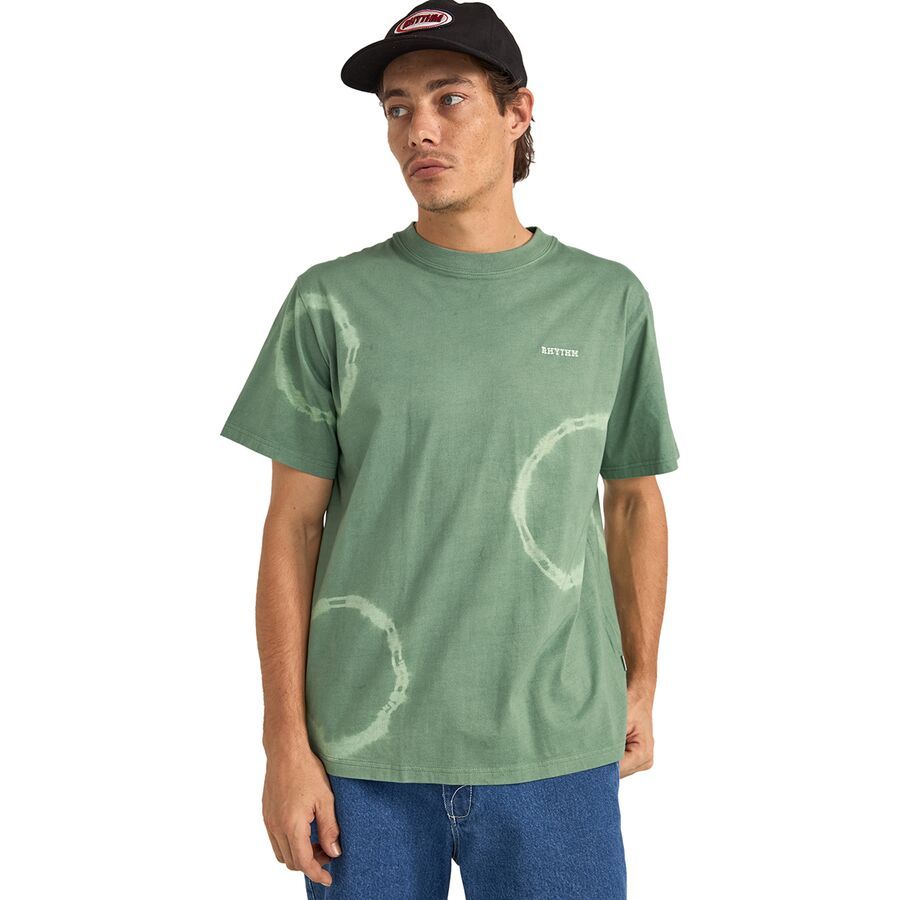 Rhythm Tie Dye Short-Sleeve T-Shirt - Men's Vintage Green
