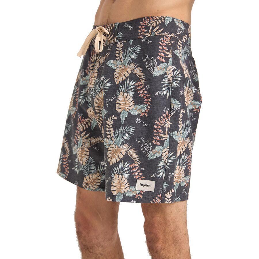 Rhythm Tropical Paisley Swim Trunk - Men's Black