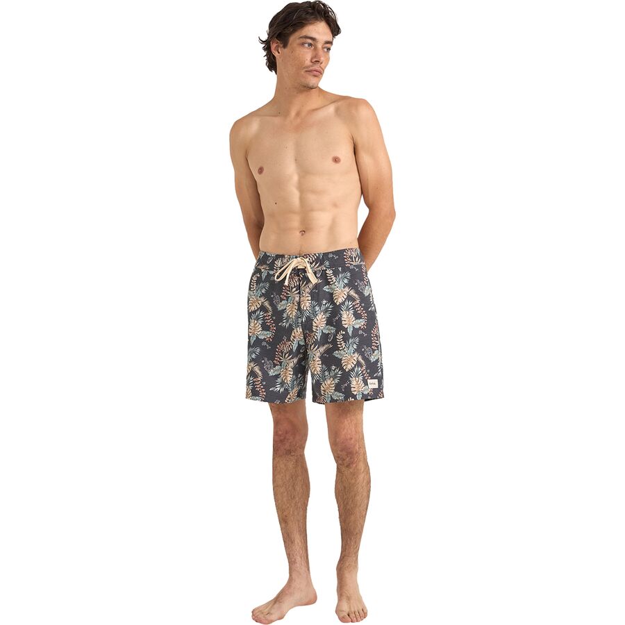 Rhythm Tropical Paisley Swim Trunk - Men's Black