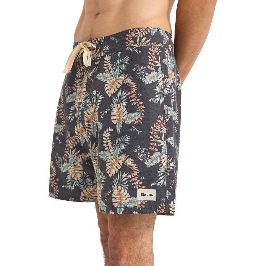 Rhythm Tropical Paisley Swim Trunk - Men's Black