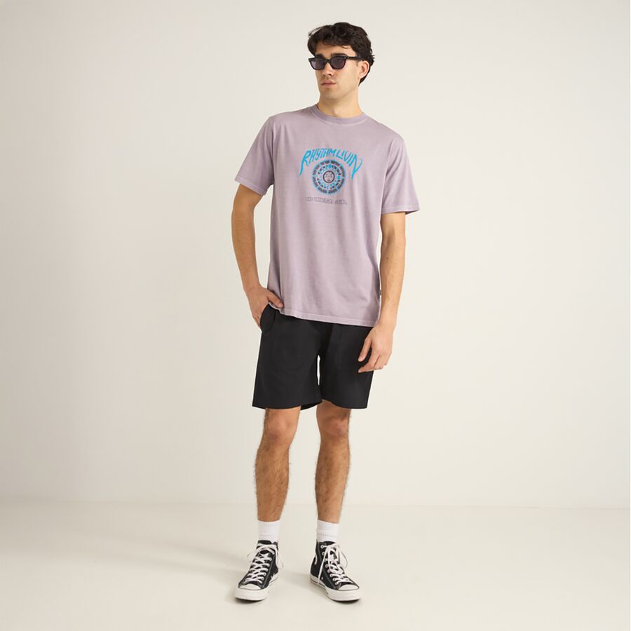 Rhythm Universal Sound Vintage Short-Sleeve T-Shirt - Men's Plum