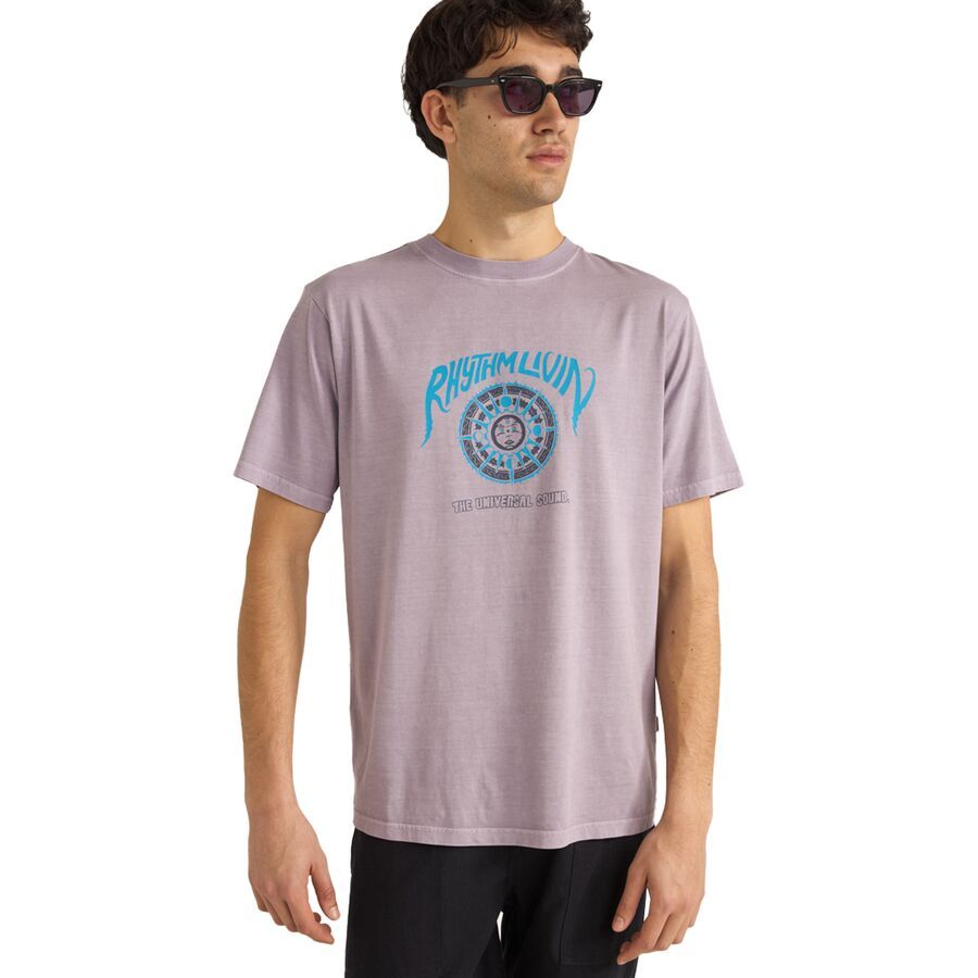 Rhythm Universal Sound Vintage Short-Sleeve T-Shirt - Men's Plum