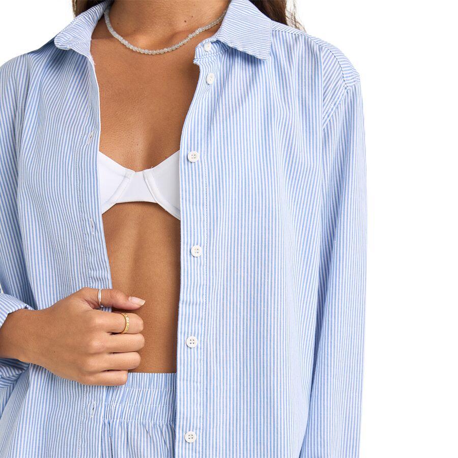 Rhythm Zephyr Stripe Shirt - Women's Blue