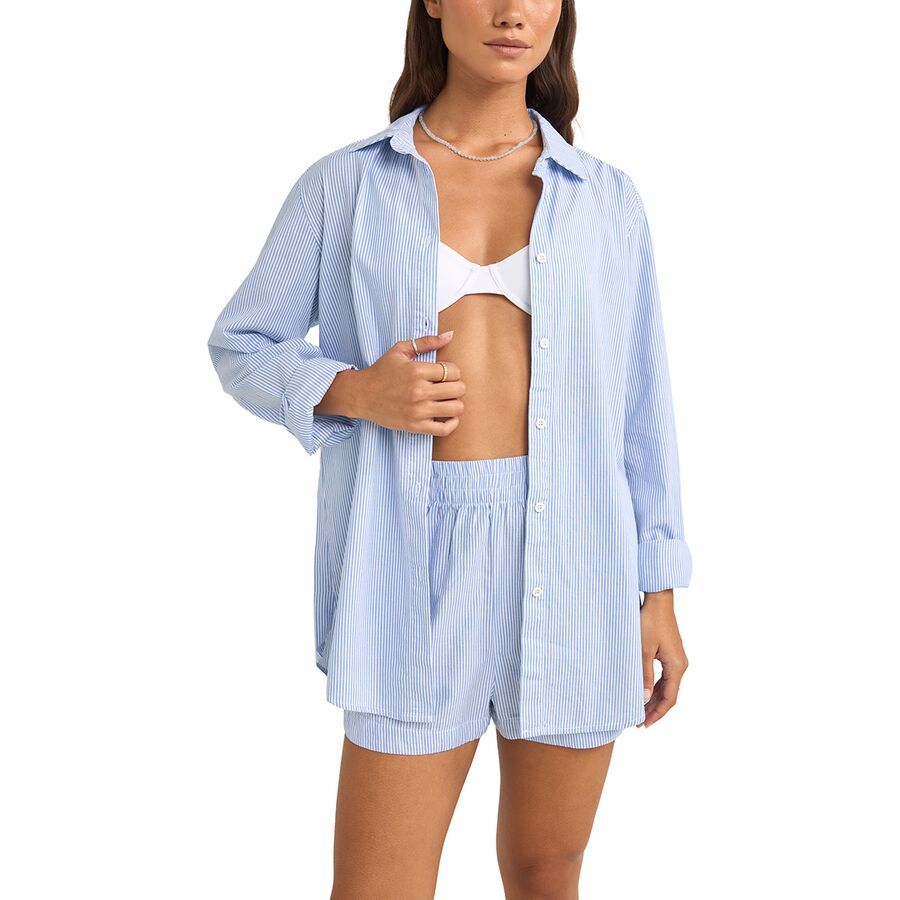 Rhythm Zephyr Stripe Shirt - Women's Blue