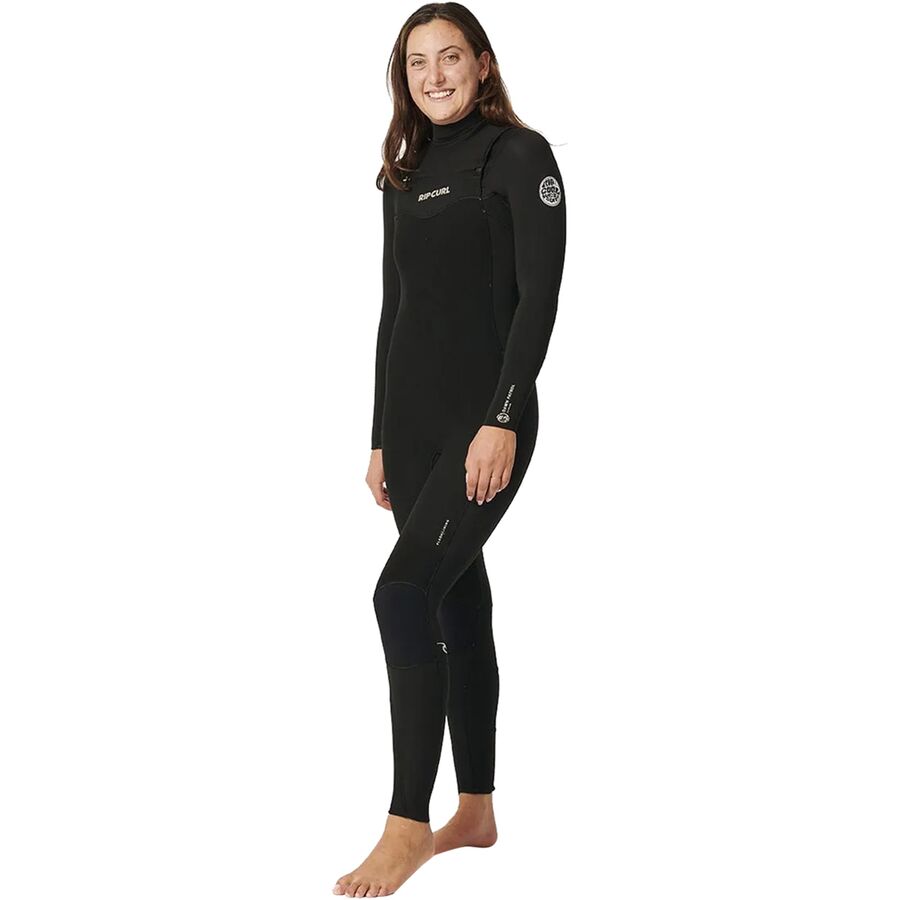 Rip Curl Dawn Patrol 4/3 Chest Zip Westuit - Women's Black