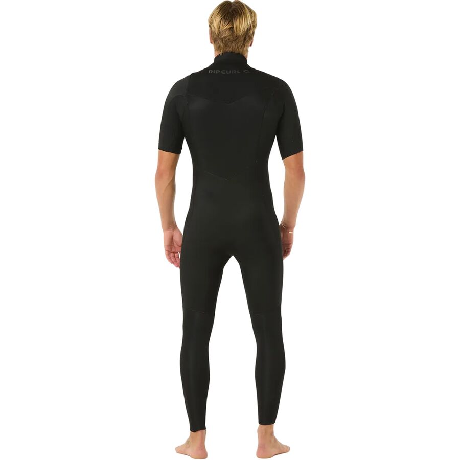 Rip Curl Dawn Patrol Short-Sleeve Chest Zip 2/2 Wetsuit - Men's Black