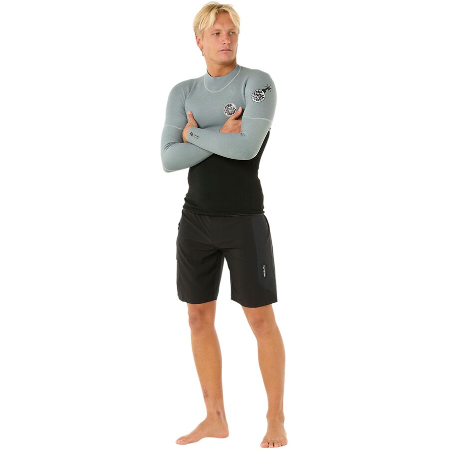 Rip Curl E Bomb 1.5mm GB Jacket - Men's Iced Grey