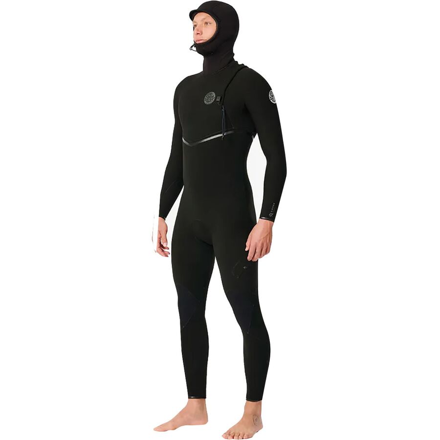 Rip Curl E-Bomb 4/3 Zip-Free Hood STM Wetsuit - Men's Black