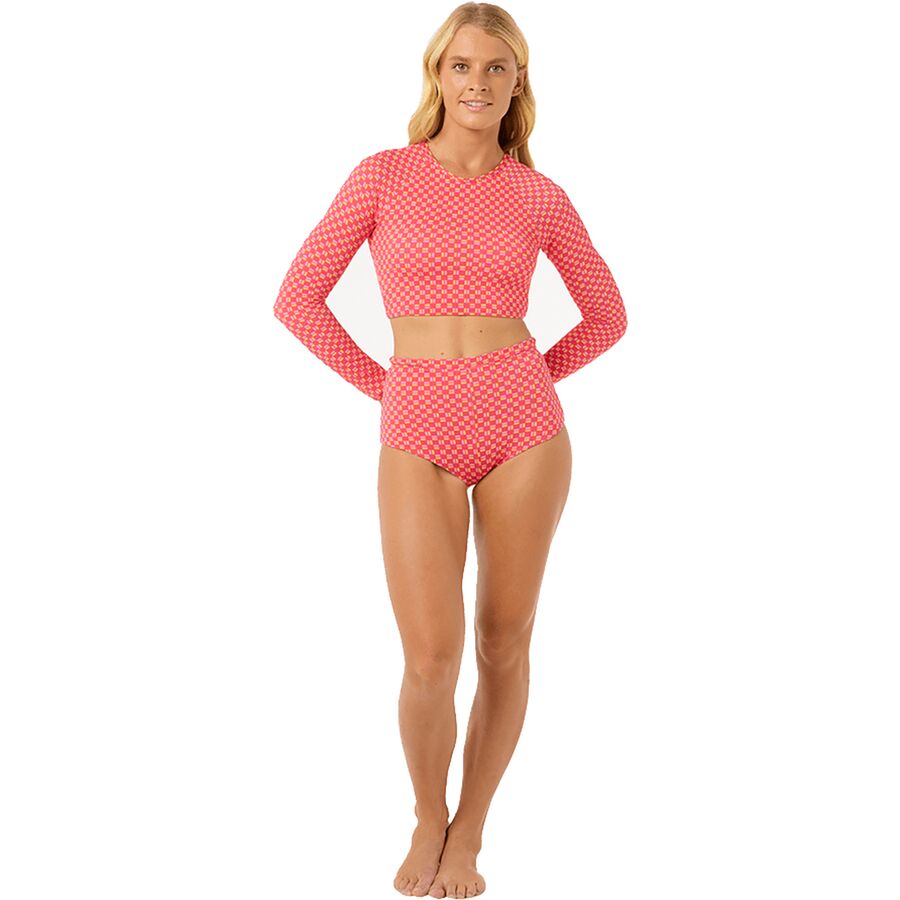 Rip Curl Shell Cove Boy Leg Bikini Bottom - Women's Red