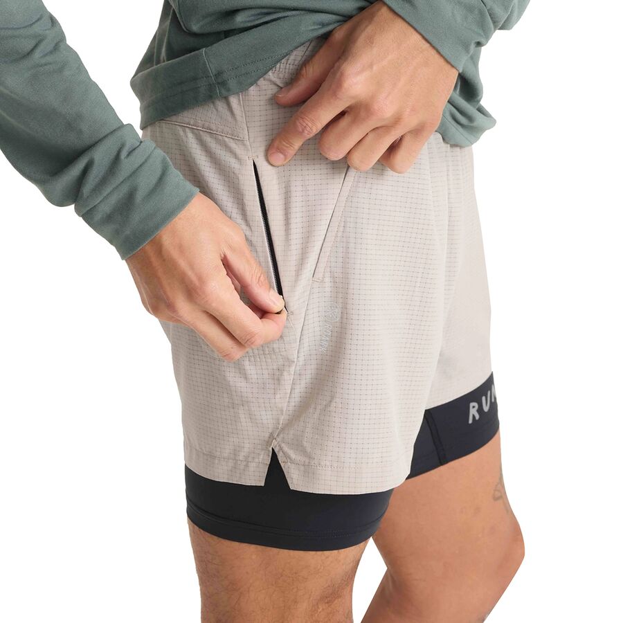 Roark Bommer 3.5in Short - Men's Ghost Grey