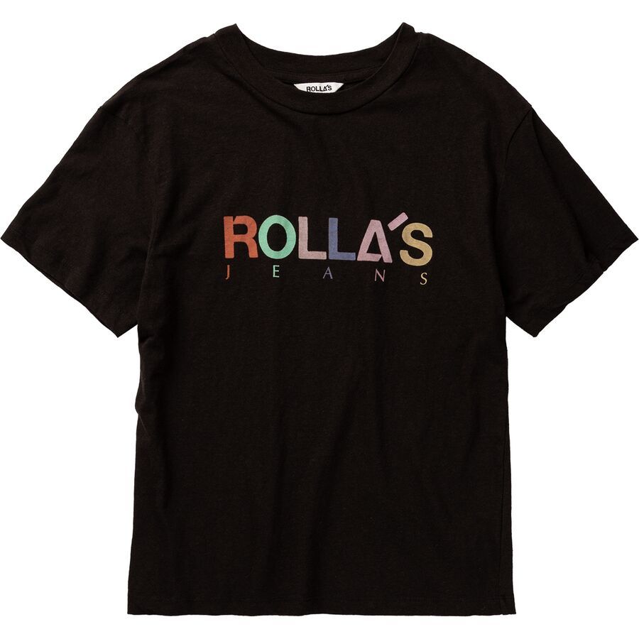 Rolla's Candy Logo Tomboy T-Shirt - Women's Vintage Black
