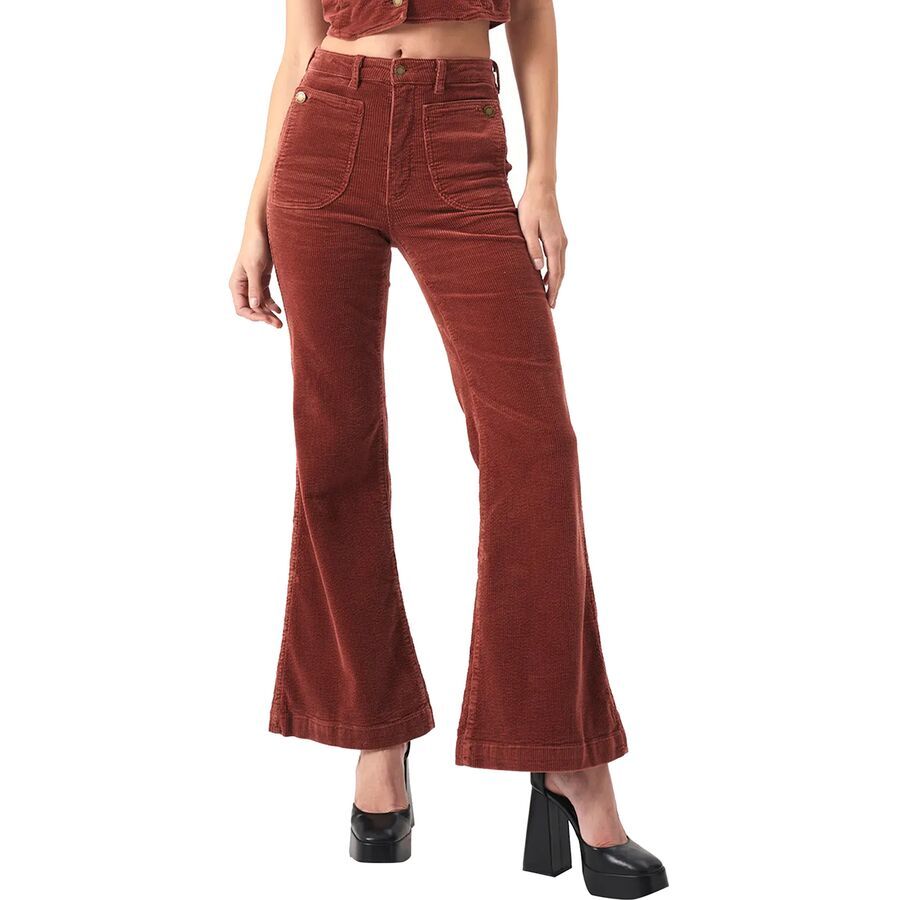 Rolla's Eastcoast Flare Pant - Women's Brick Corduroy
