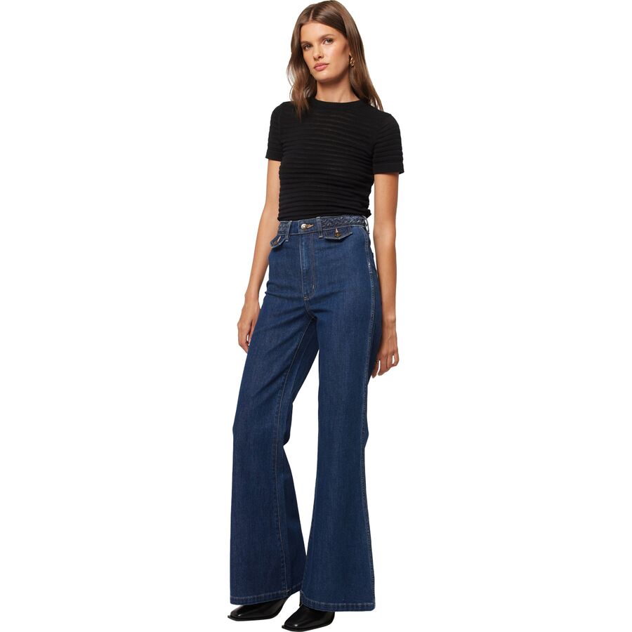 Rolla's Eastcoast Flare Pant - Women's Deep Blue/Dark Vintage Indigo