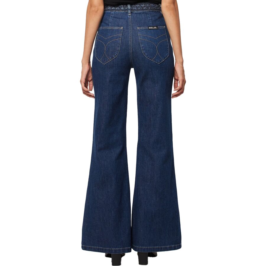 Rolla's Eastcoast Flare Pant - Women's Deep Blue/Dark Vintage Indigo