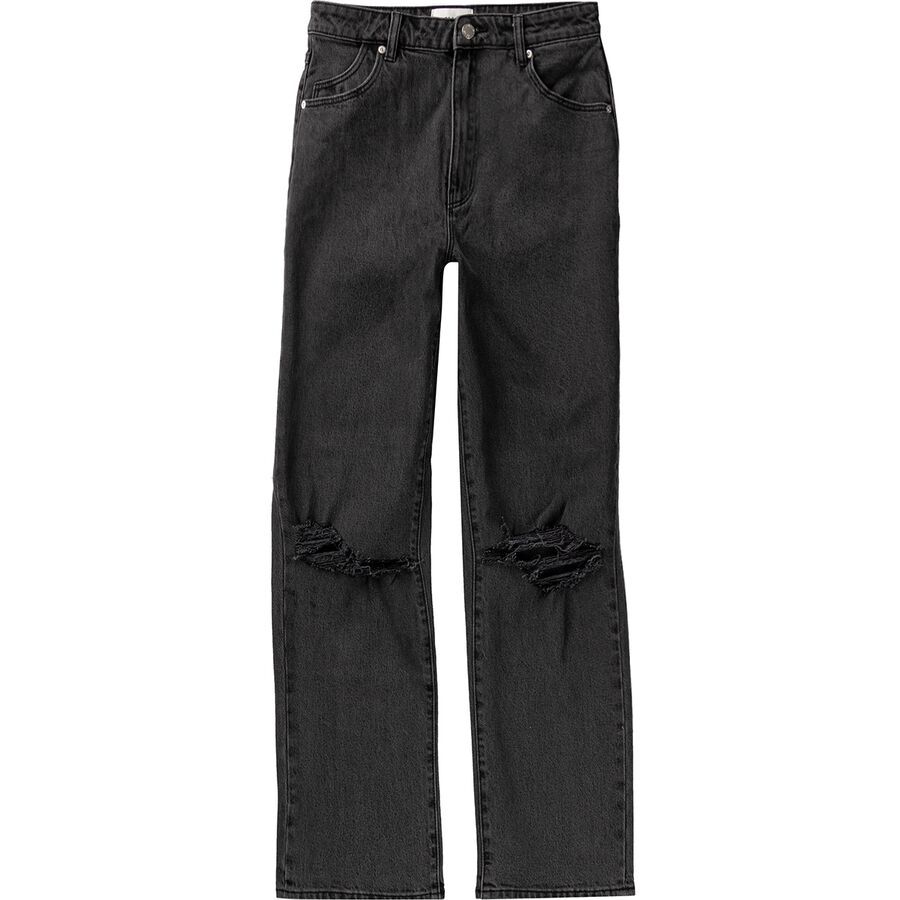 Rolla's Original Straight Pant - Women's Brad Black Worn