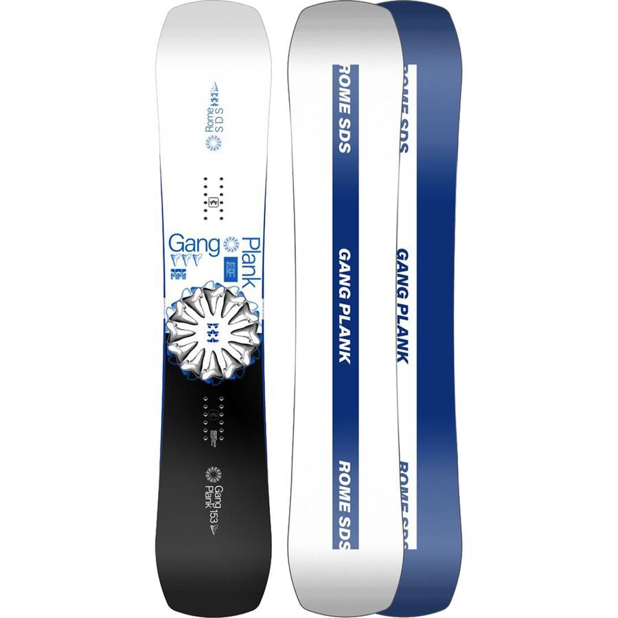 Rome Gang Plank Snowboard - 2024 Black/White