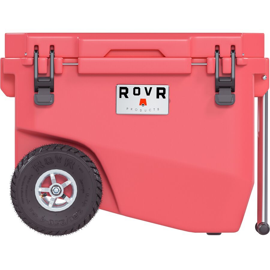 RovR RollR 60qt Wheeled Cooler + Tow Handle Coral