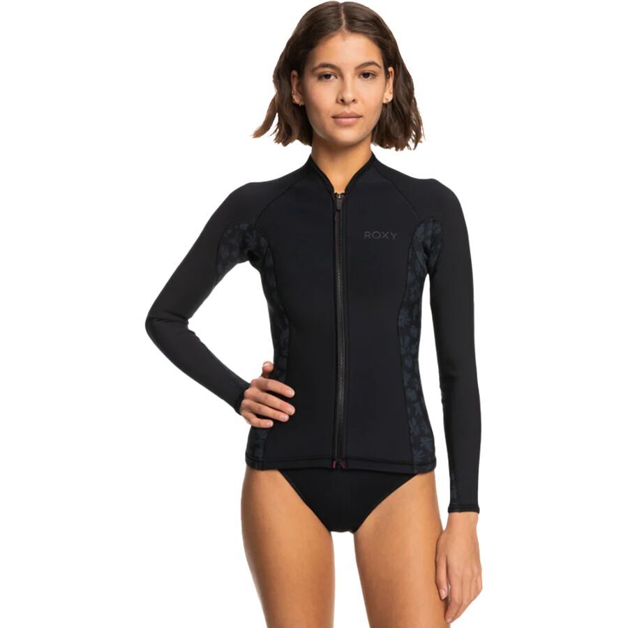 Roxy 1.0 Swell Series Jacket Zip Qlock - Women's Black