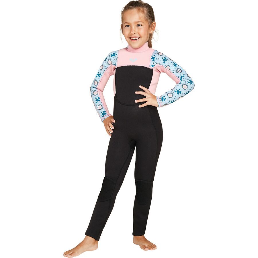 Roxy 3/2 Prologue BZ FLCK Wetsuit - Toddler Girls' Crystal Teal Sol Flower