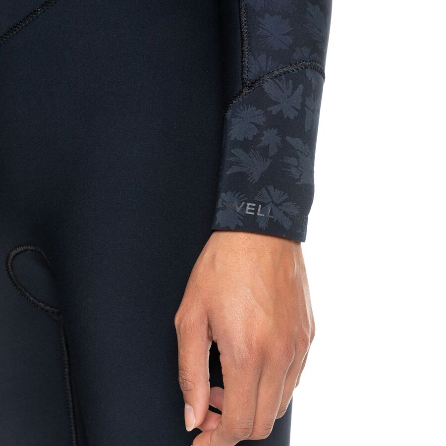 Roxy 4/3mm Swell Series Back-Zip GBS Wetsuit - Women's Black