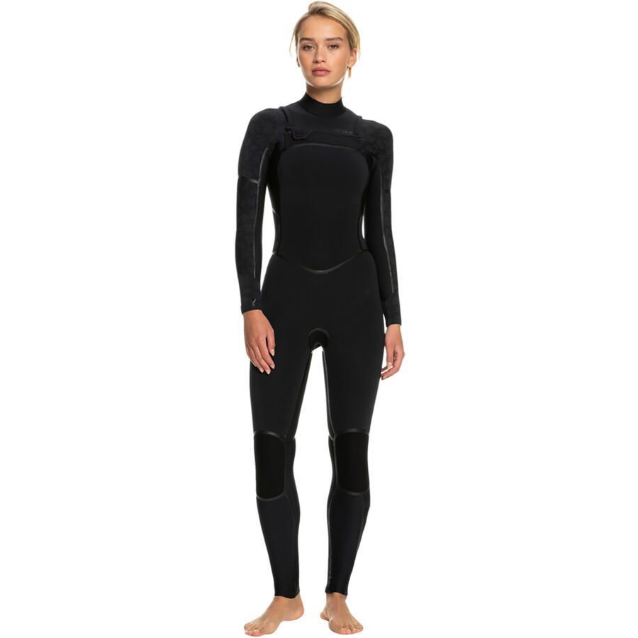 Roxy 4/3mm Swell Series Chest-Zip GBS Wetsuit - Women's Black