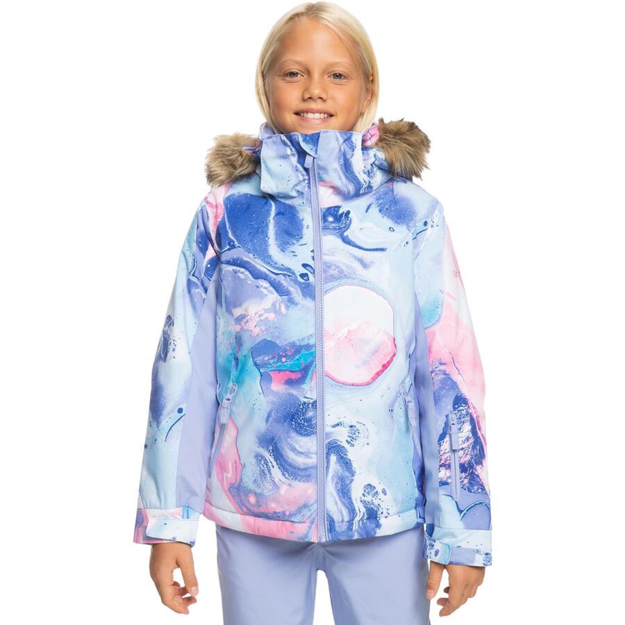 Roxy American Pie Jacket - Girls 2024 Azure Blue Landscape