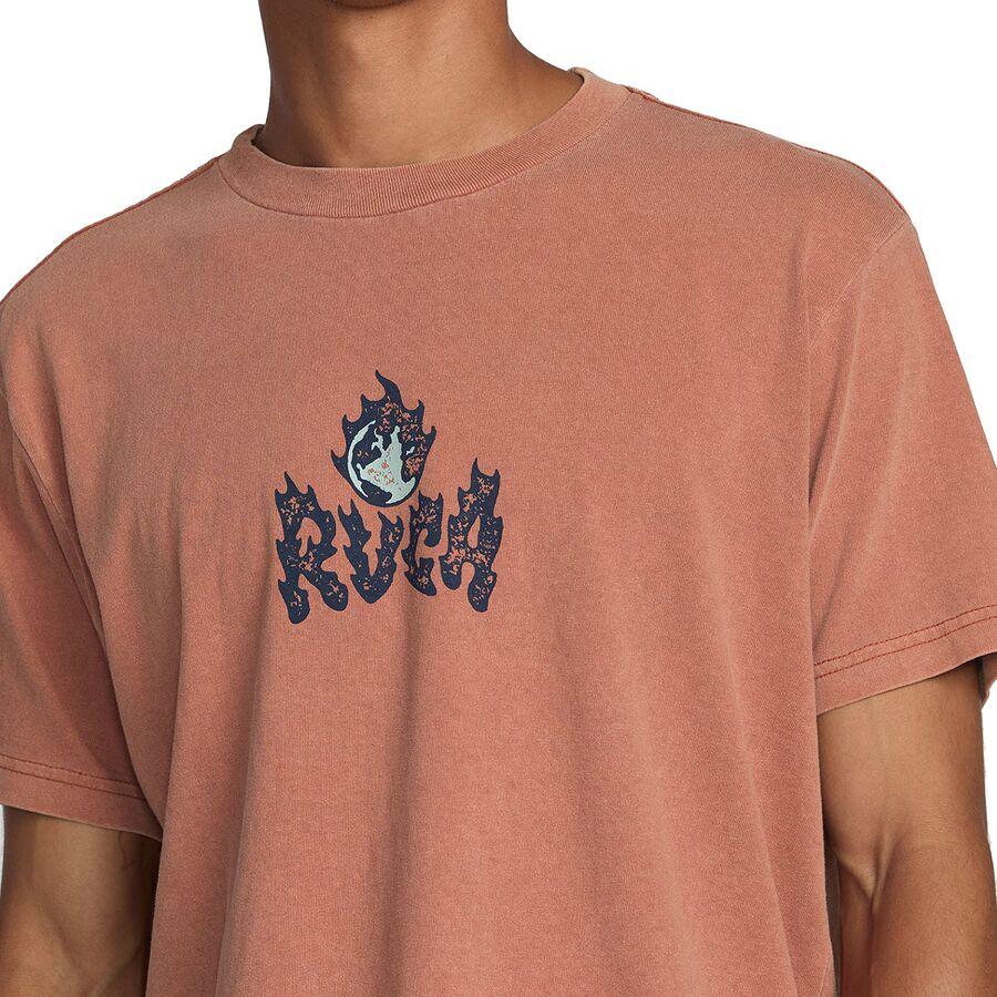 RVCA Burn Notice Short-Sleeve T-Shirt - Men's Dusty Red