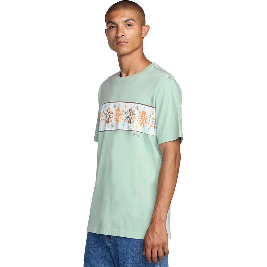 RVCA Jacob Stripe Short-Sleeve T-Shirt - Men's Blue Haze