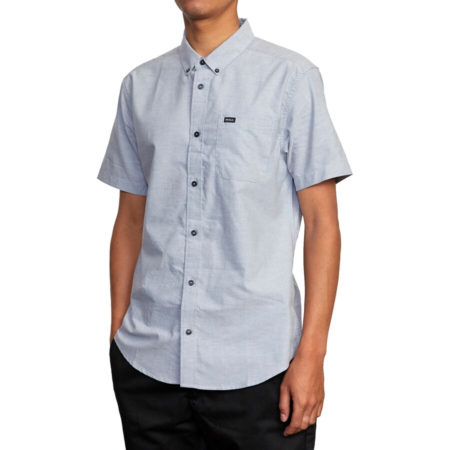 RVCA That'll Do Stretch Short-Sleeve Shirt - Men's Pavement