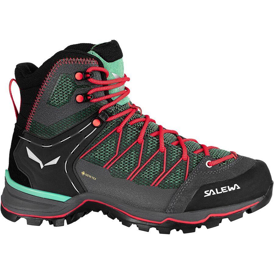 Salewa Mountain Trainer Lite Mid GTX Hiking Boot - Women's Feld Green/Fluo Coral