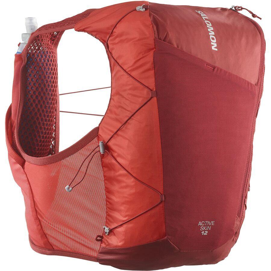 Salomon Active Skin 12L Hydration Vest Set Red Dahlia/High Risk Red