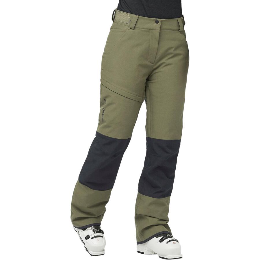 Salomon Bashley Puff Pants - Women's 2024 Olive Night/Deep Bla