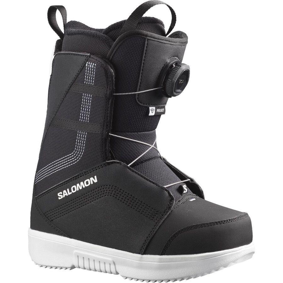 Salomon Project Boa Snowboard Boot - 2025 - Kids' Black/Black/White