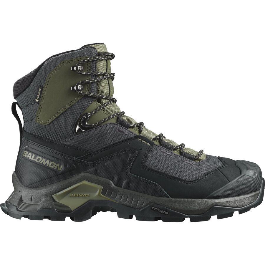 Salomon Quest Element GTX Hiking Boot - Men's Black/Deep Lichen Green/Olive Night