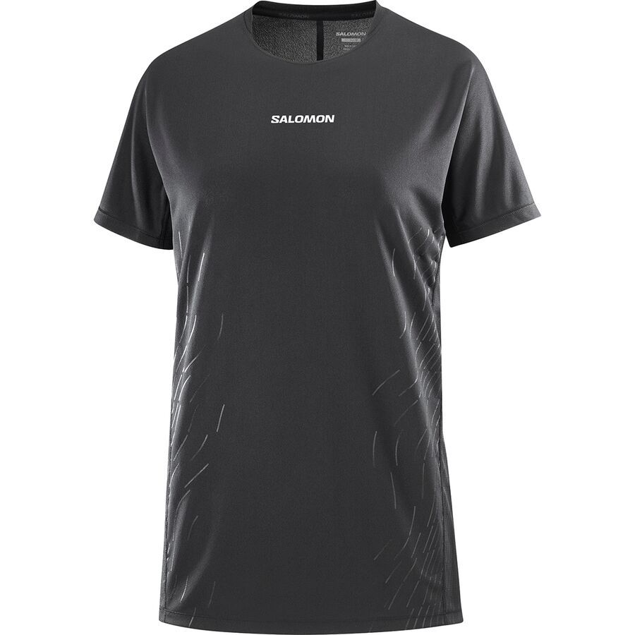 Salomon Sense Aero GFX Short-Sleeve T-Shirt - Women's Deep Black/Black Beauty