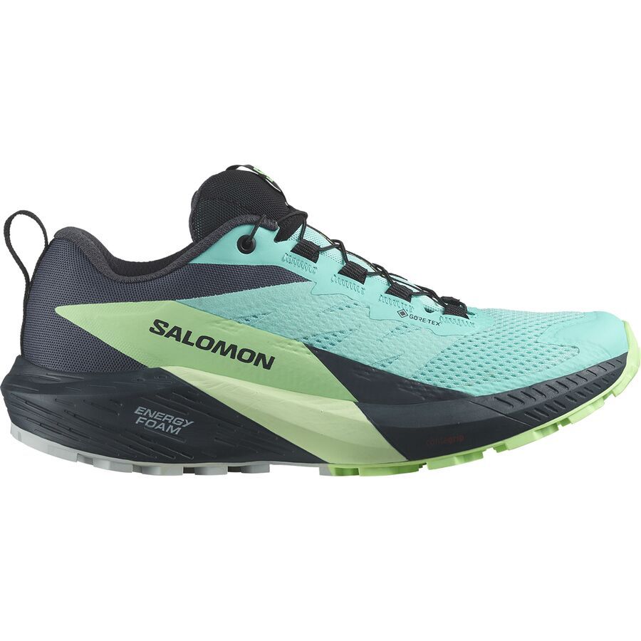 Salomon Sense Ride 5 GTX Trail Running Shoe - Women's Blue Radiance/Green Ash/India Ink